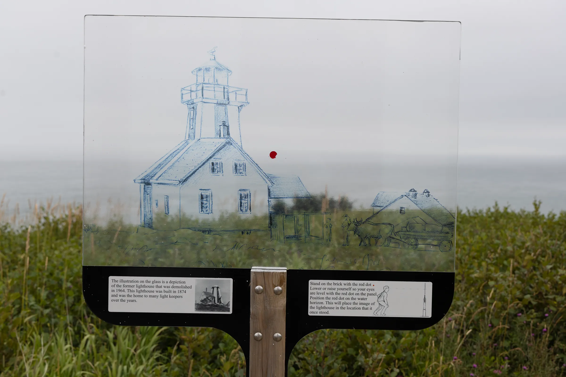 plexiglass with a drawing