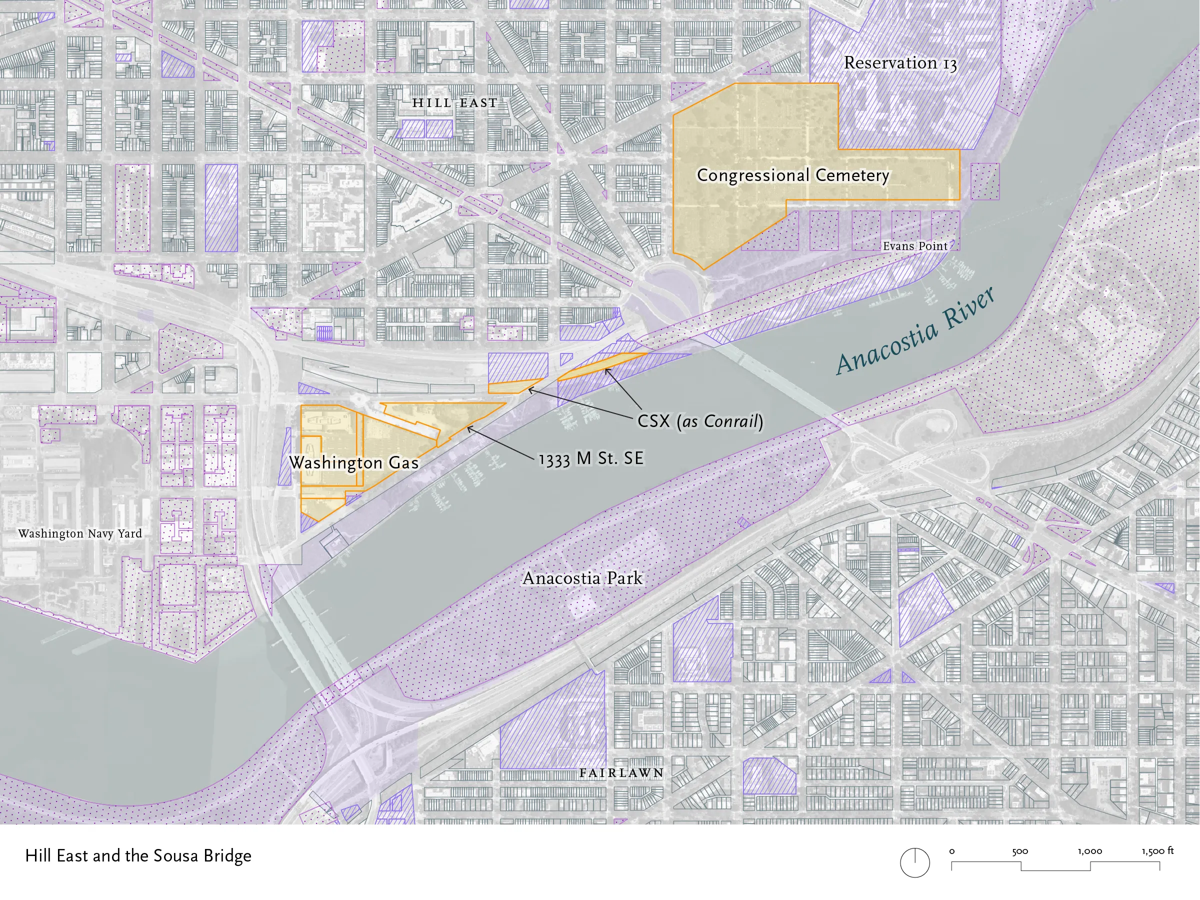 Map of Sousa Bridge area